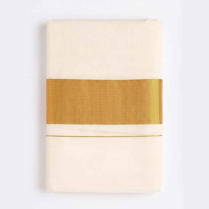 Kerala Kasavu Saree with Runnig Blouse Piece | Onam Vishu Pongal Special Cotton Traditional South Indian Saree